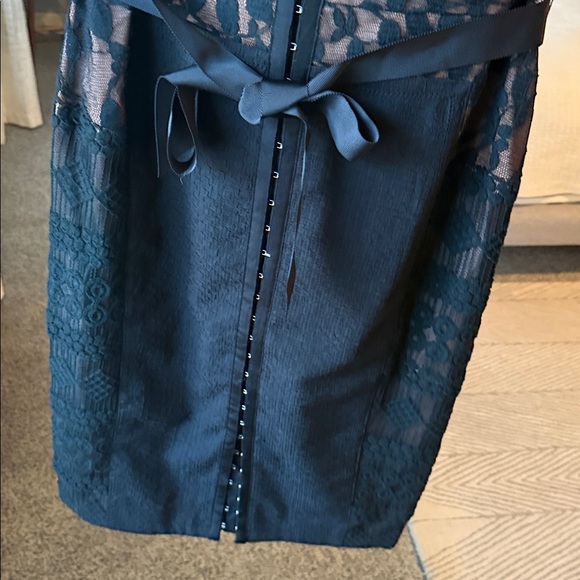 Byron Lars Black and Brown Lace Midi Dress - Picture 4 of 4